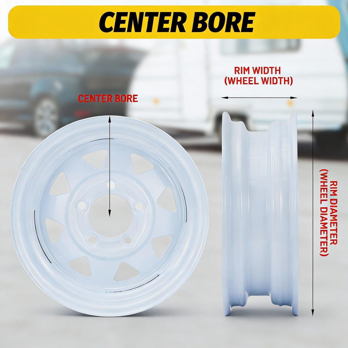 4.80-8 Trailer Tire 4 Lug 2 Pack Y94730