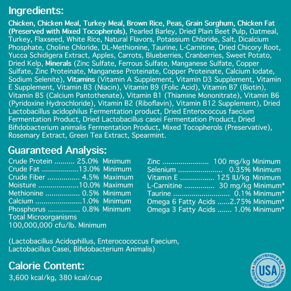 Natural Premium Small Bites Adult Dry Dog Food, Chicken, Brown Rice & Turkey 28lb C602