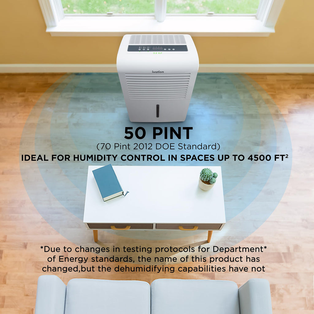 50 Pint Smart Wi-Fi Dehumidifier with Hose A30951