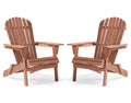 Wooden Folding Adirondack Chair Set of 2 Q36292