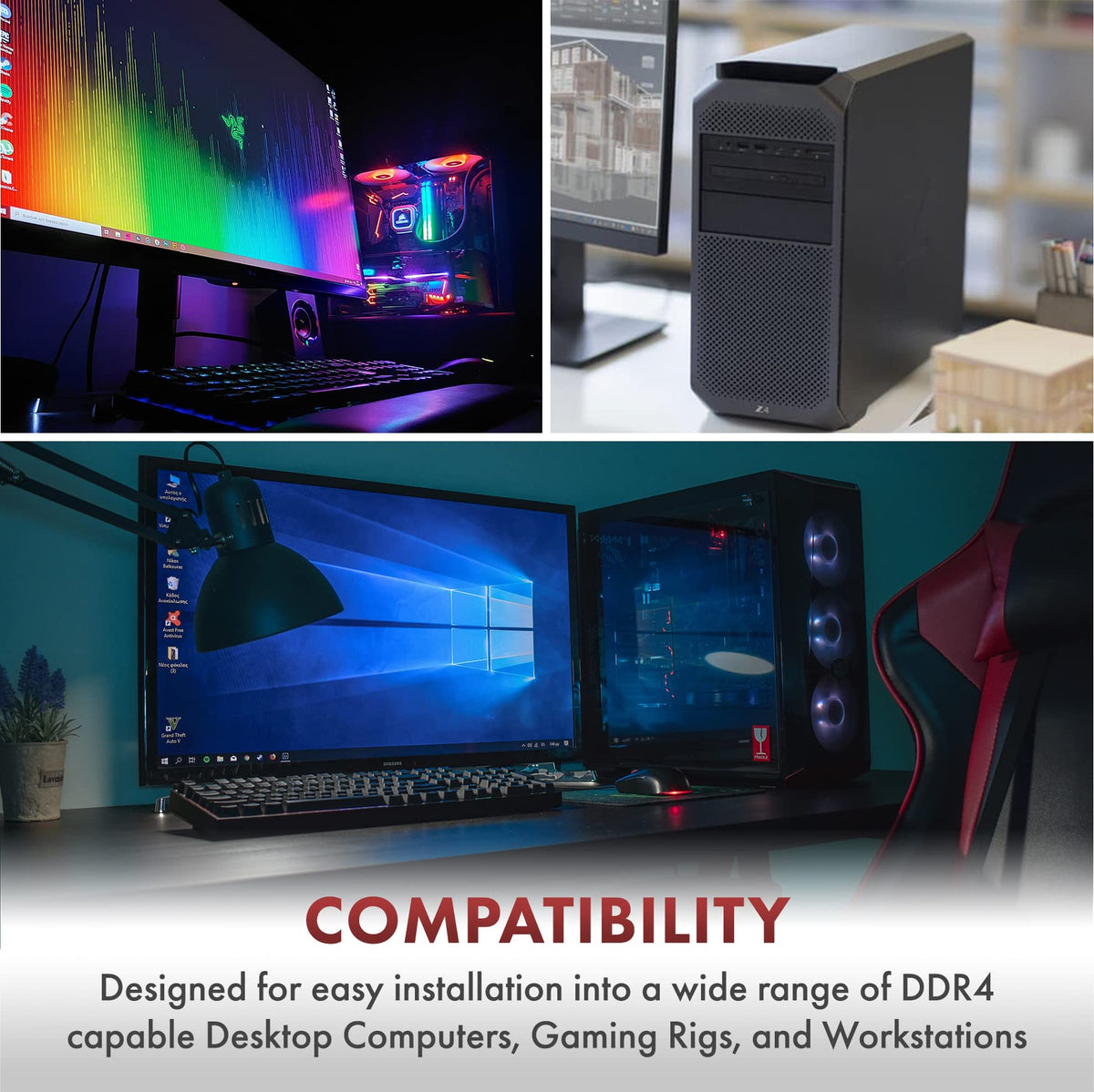 16GB DDR4 2133 MHz CL15 Non-ECC Desktop RAM B81513