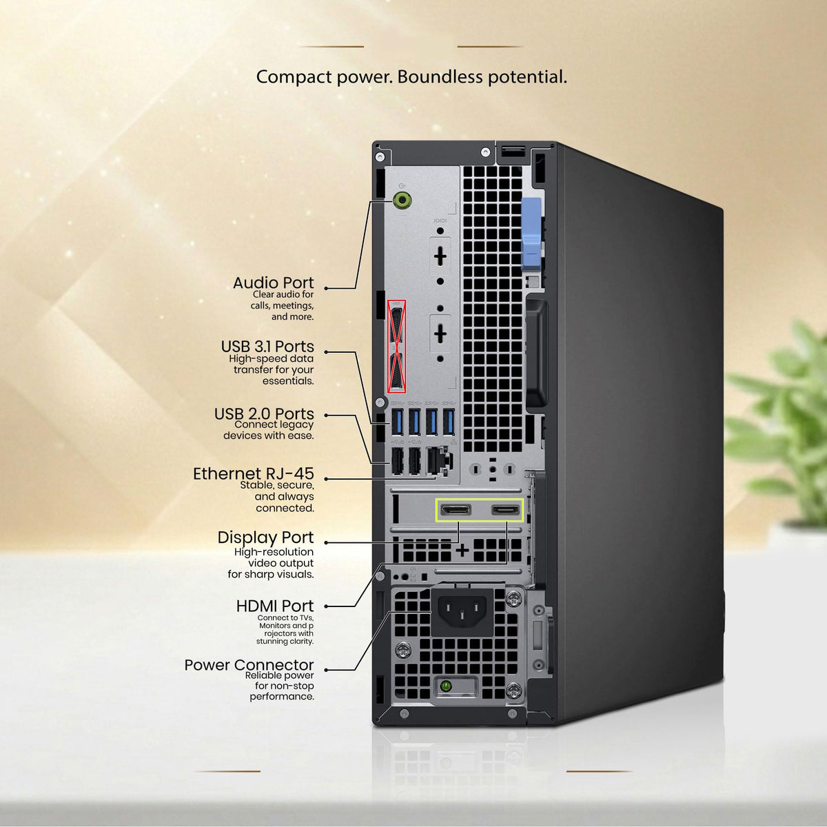 SFF Desktop Computer Intel Core i5 16GB RAM 128GB SSD 500GB HDD GT 1030 Gaming PC Y77334