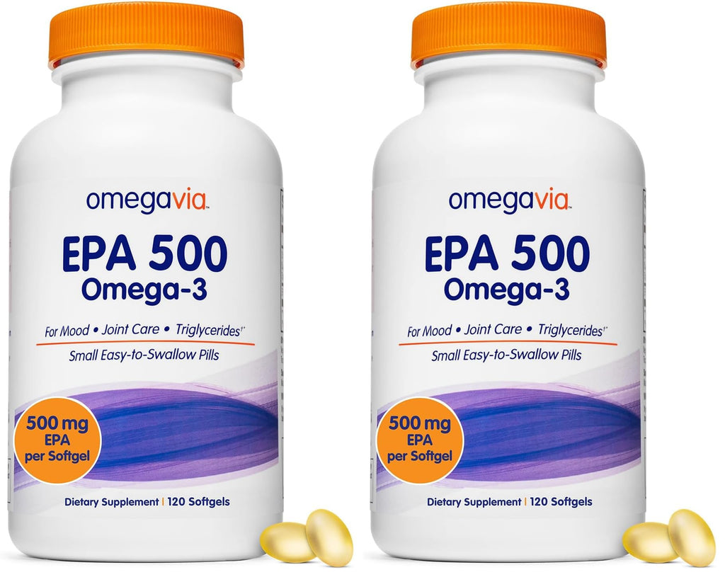 500 mg EPA Omega-3 Fish Oil Softgels, Pack of 2 N4974