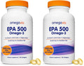 500 mg EPA Omega-3 Fish Oil Softgels, Pack of 2 N4974