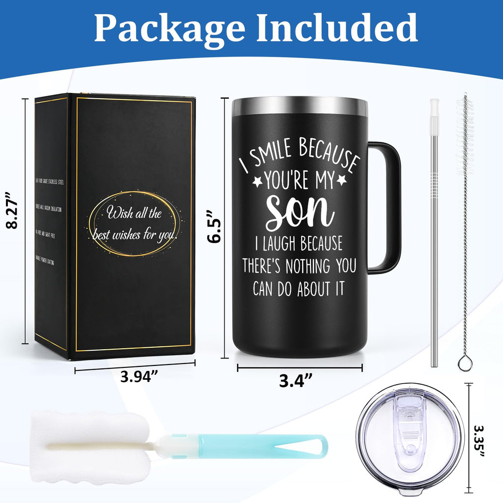 20oz Stainless Steel Insulated Coffee Mug L775