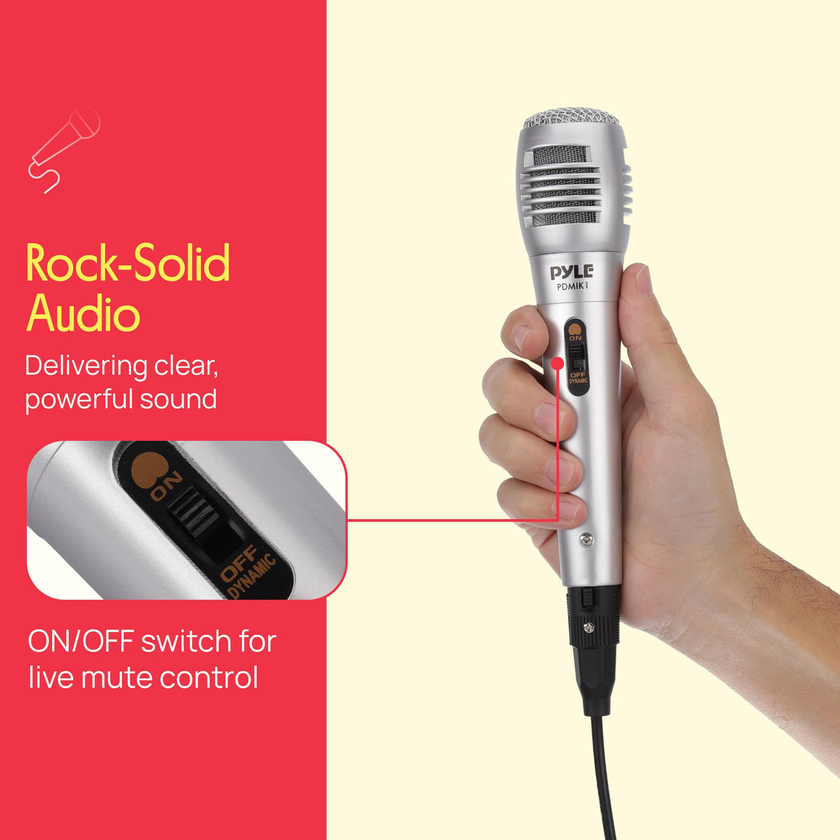 Wired Dynamic Handheld Microphone with XLR Cable X603301