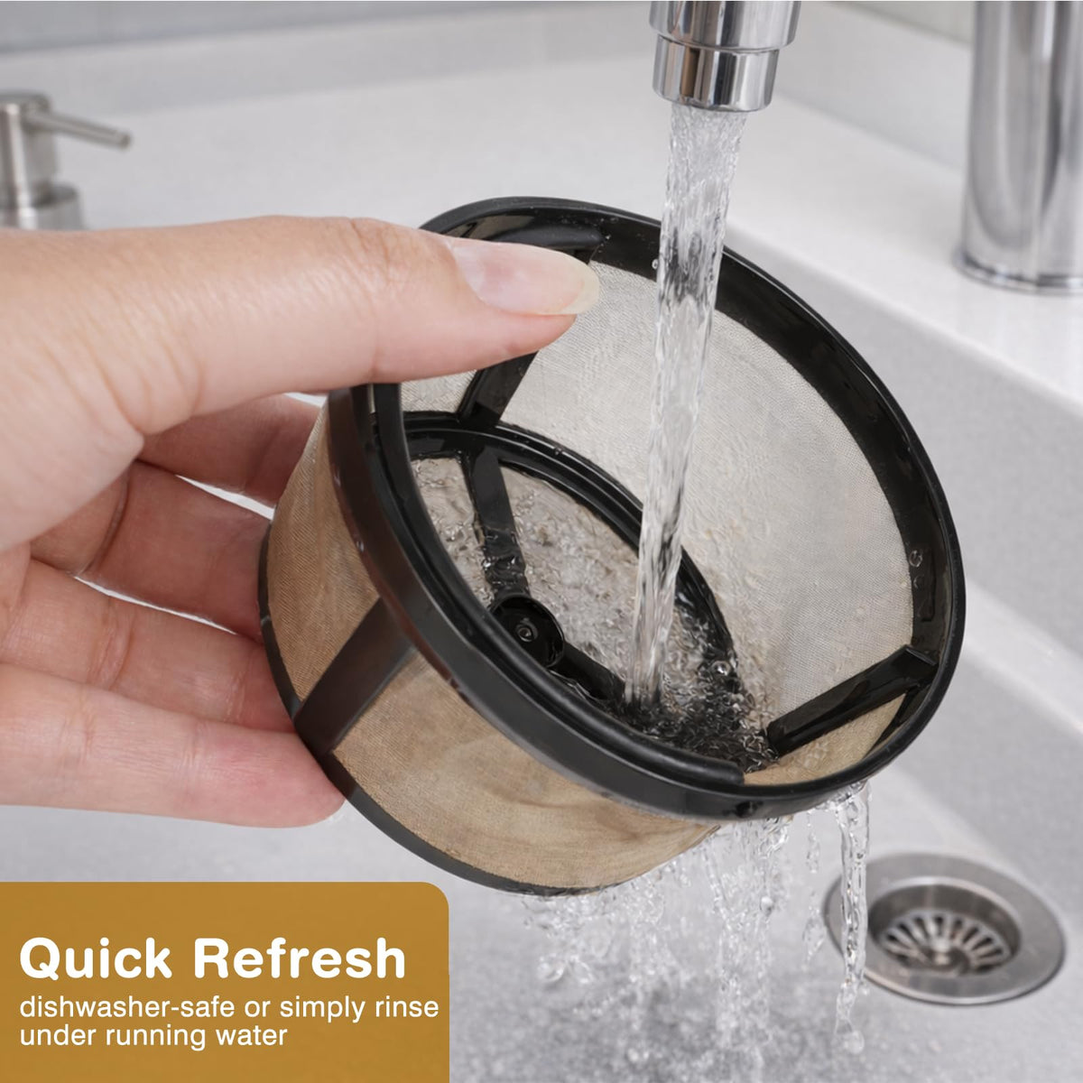 3 Pack Reusable 8-12 Cup Coffee Filter Basket E85102
