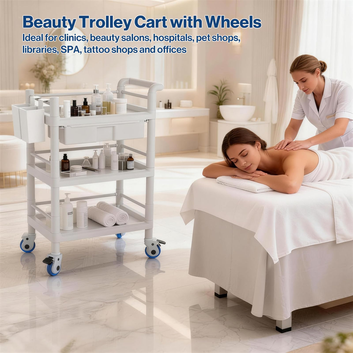 Medical Mobile Trolley Cart 3 Tier I6297