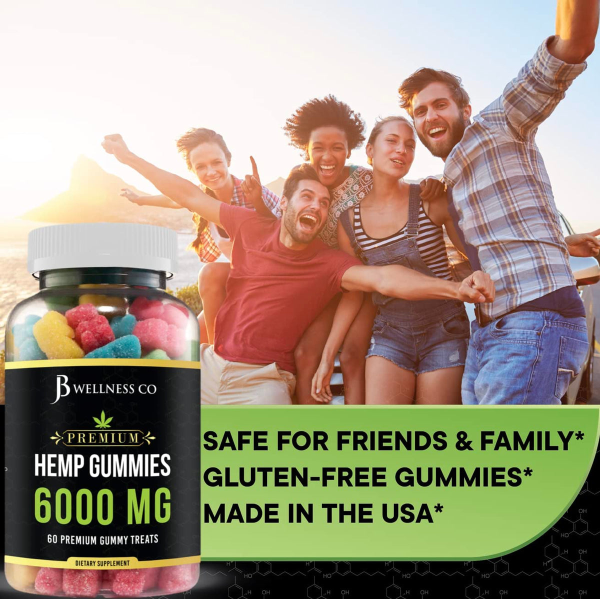 Hemp Gummies with Hemp Oil 2-Pack Q156804