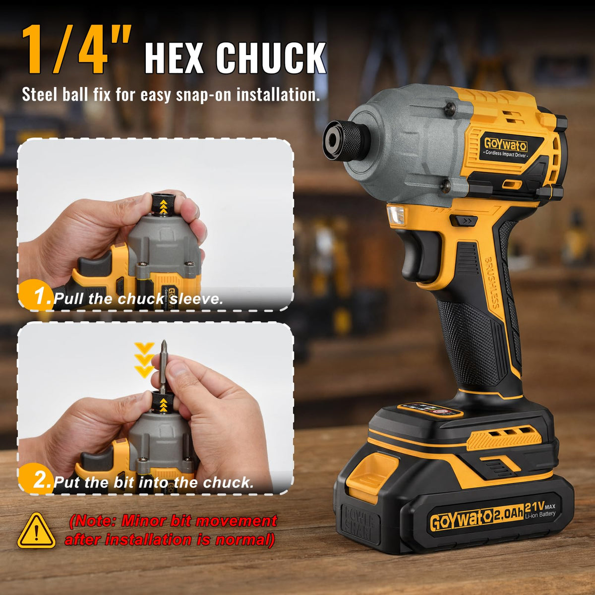 21V Brushless Cordless Drill & Impact Driver Combo Kit Y4819