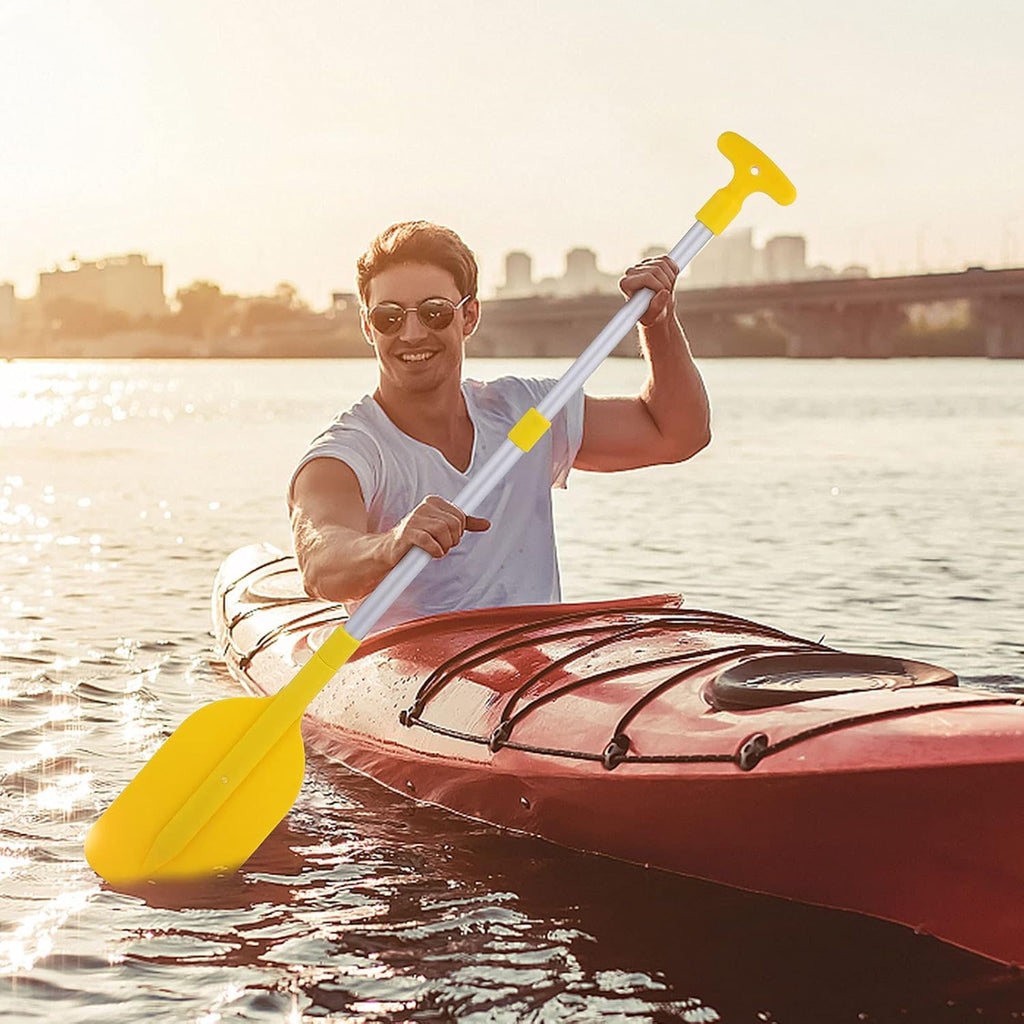 Telescopic Kayak Paddle 2Pcs Plastic Aluminum Canoe Oar M416