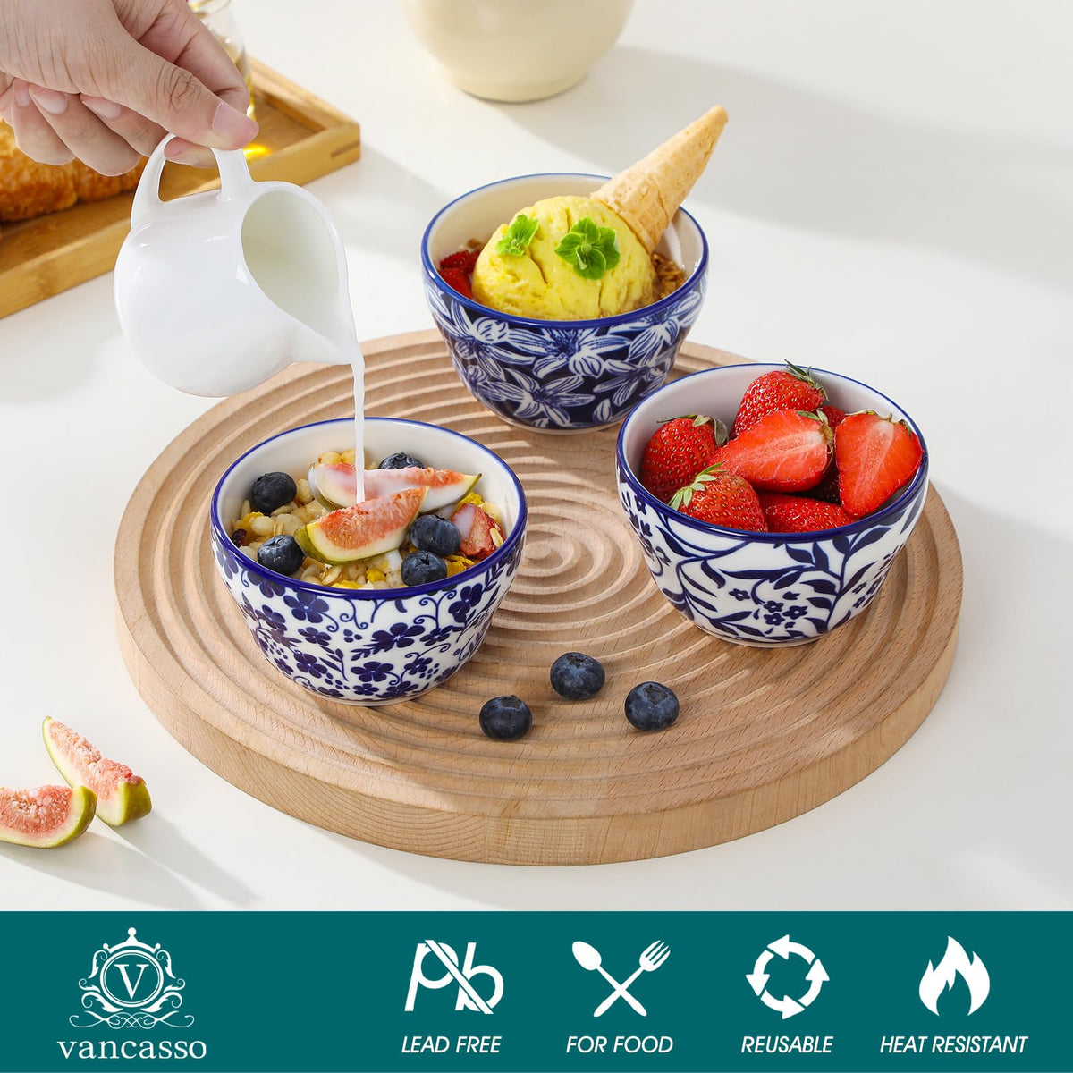12-Piece Porcelain Bowl & Mug Set X374357