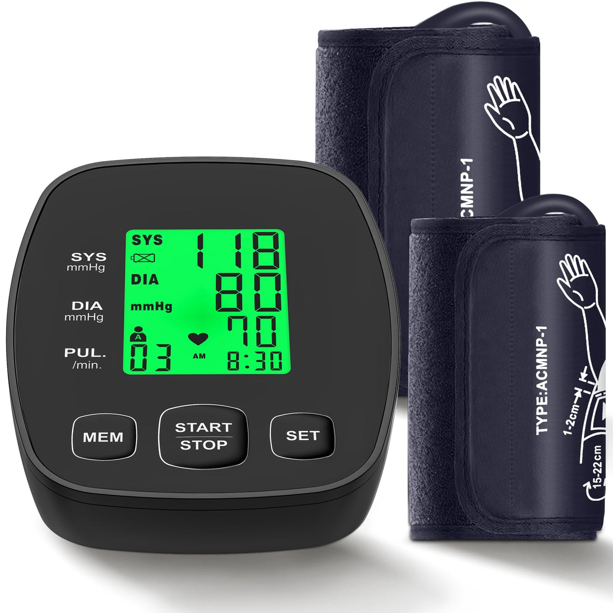 Blood Pressure Monitor with 2 Size Cuffs Q4302