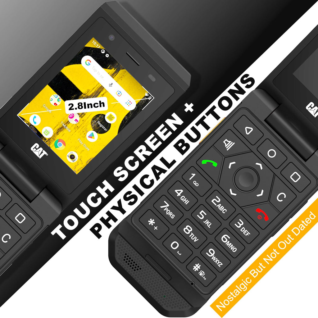 16GB 2.8" Touchscreen Rugged Android 11 IP68 Water Resistant 4G LTE Smart Flip Phone X296098