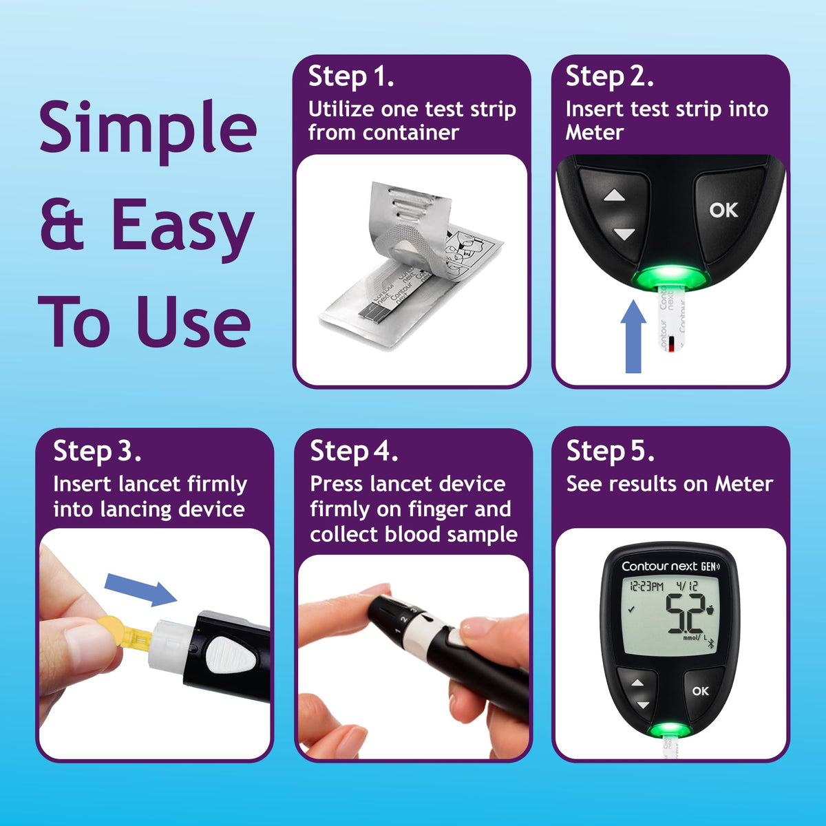 Blood Glucose Test Strips 105 Count S983106