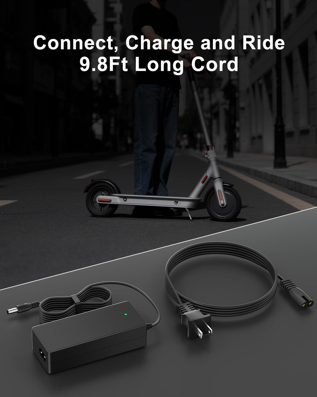 42V 2A Electric Scooter Charger with LED Indicator S44834