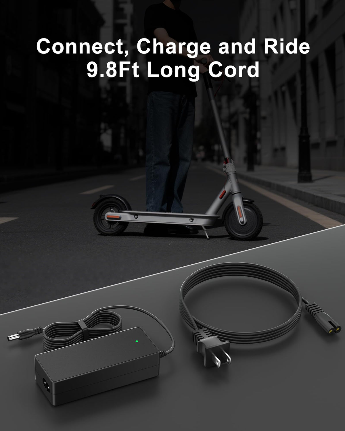 42V 2A Electric Scooter Charger with LED Indicator S44834