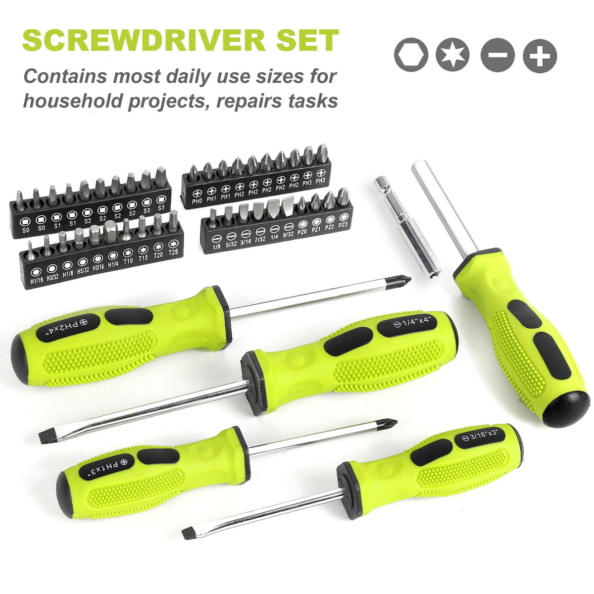 225-Piece Home Repairing Tool Kit with Tool Box G7796