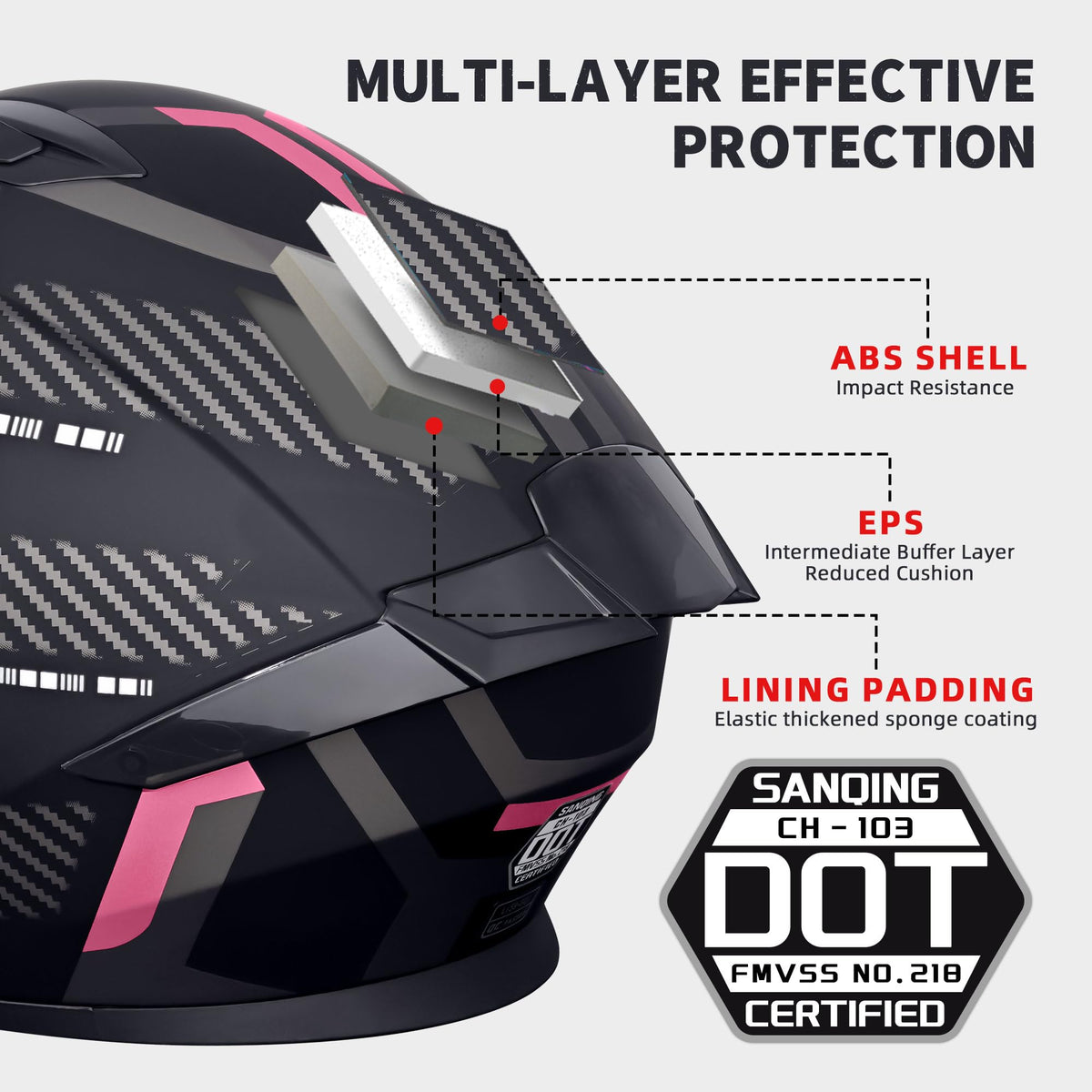 Modular Flip-Up Full Face Motorcycle Helmet N587