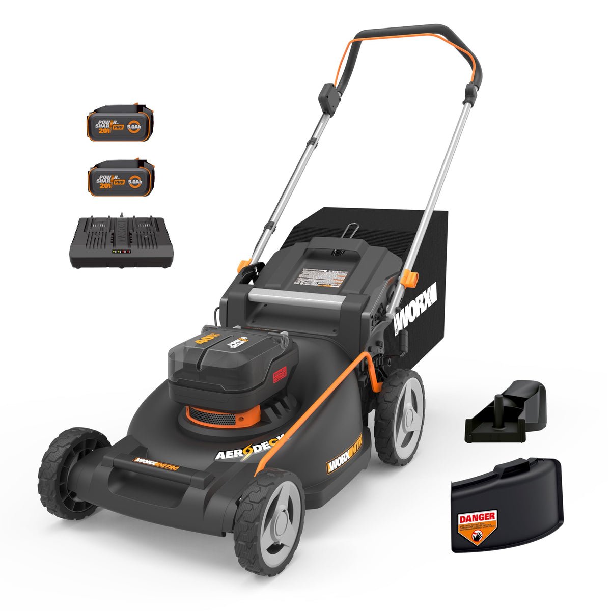 Cordless Lawn Mower, 40V 21" 3-in-1 Grass Mower Z37968