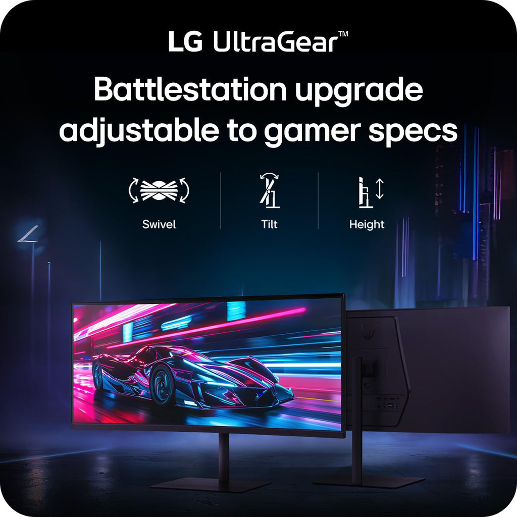 34-Inch Curved Gaming Monitor, 240Hz, 1ms, WQHD, Black O128099