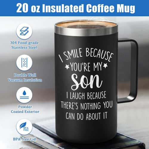 20oz Stainless Steel Insulated Coffee Mug L775