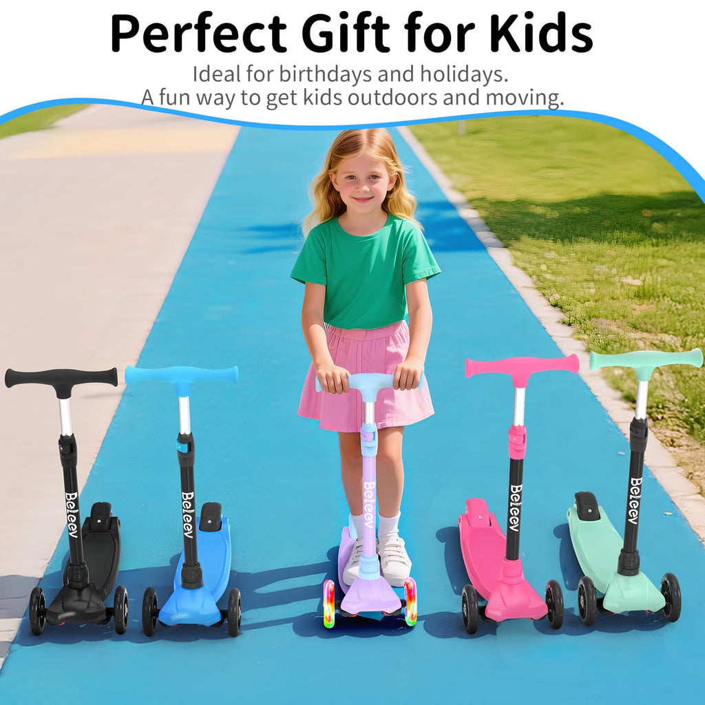 3 Wheel Kick Scooter with Light up Wheels E98568