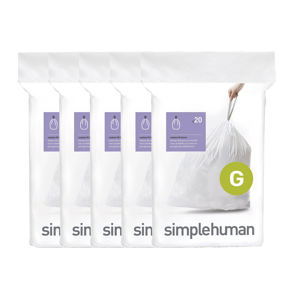 100 Count Drawstring Kitchen Trash Bags K862820