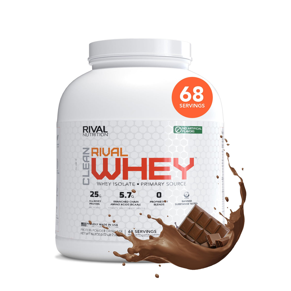 Whey Protein Powder Pure Chocolate 5 lb S6972