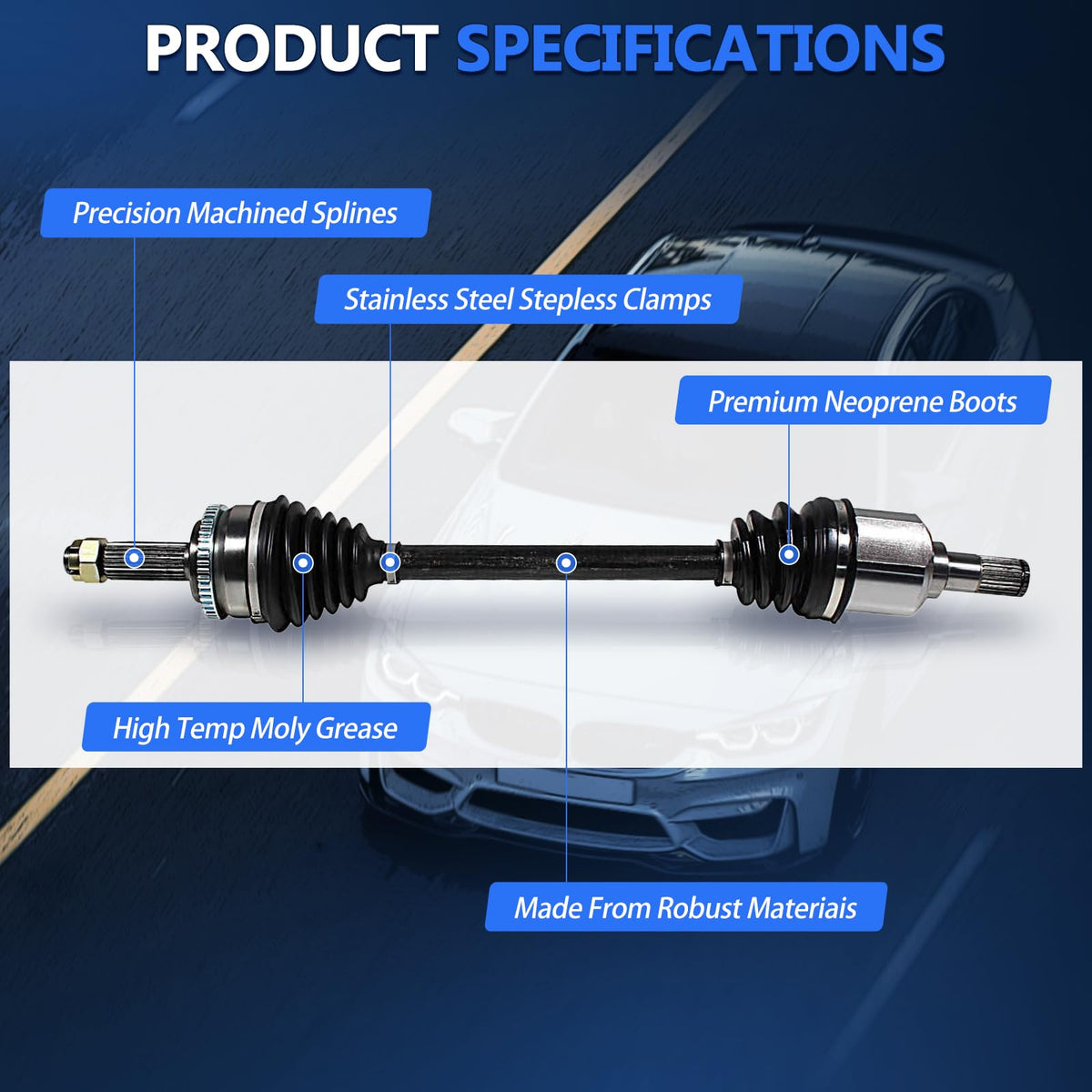 CV Axle Joint Assembly Front V484386