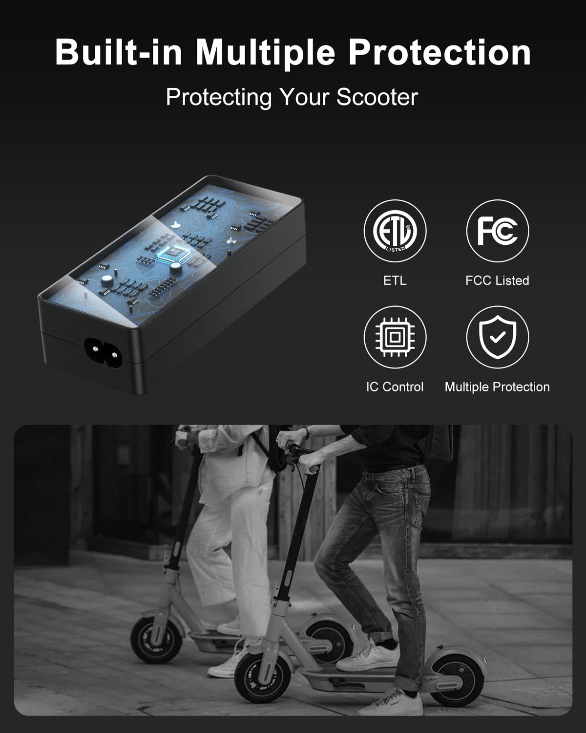 42V 2A Electric Scooter Charger with LED Indicator S44834