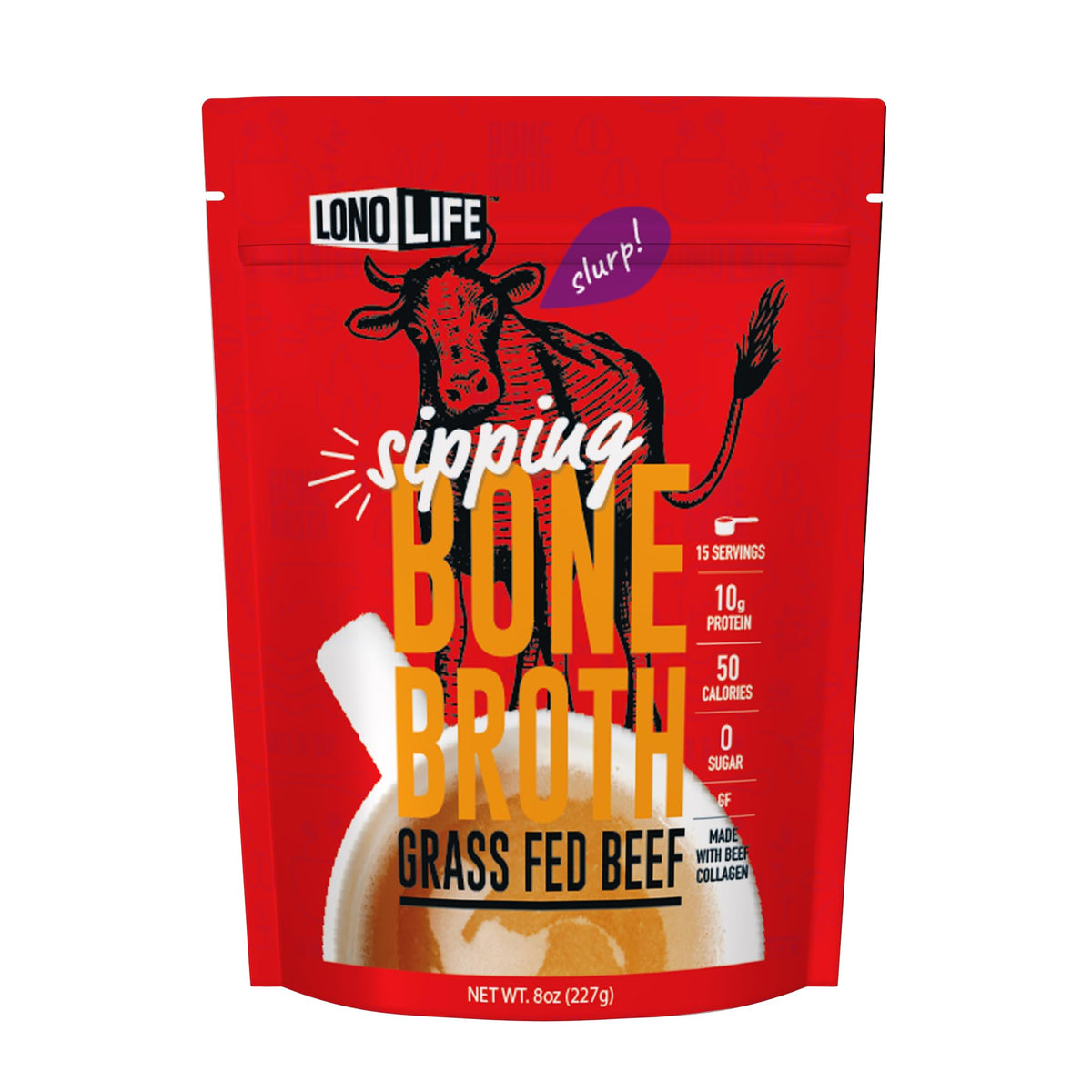 Beef Bone Broth Powder Mix 8oz Y8947