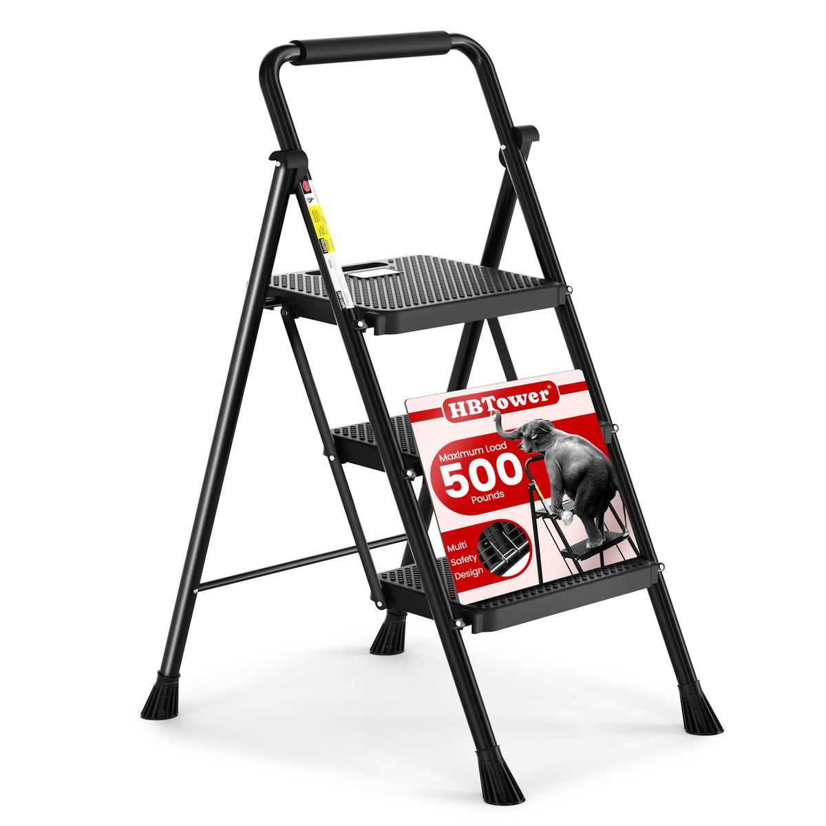 Folding Step Ladder with Anti-Slip Pedal Y78440
