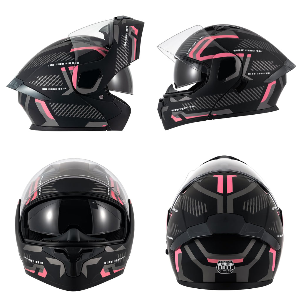 Modular Flip-Up Full Face Motorcycle Helmet N587