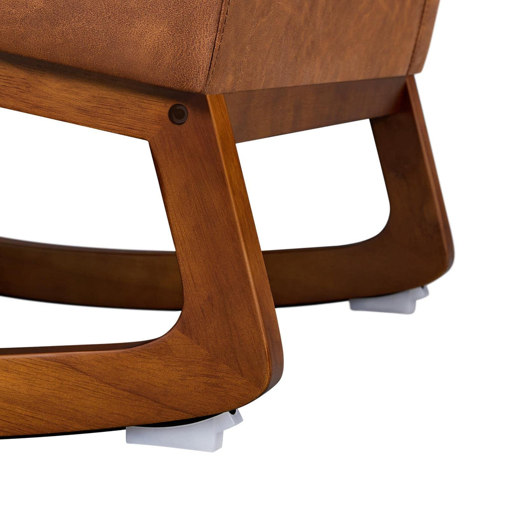 Brown Leather Glider Chair Z749
