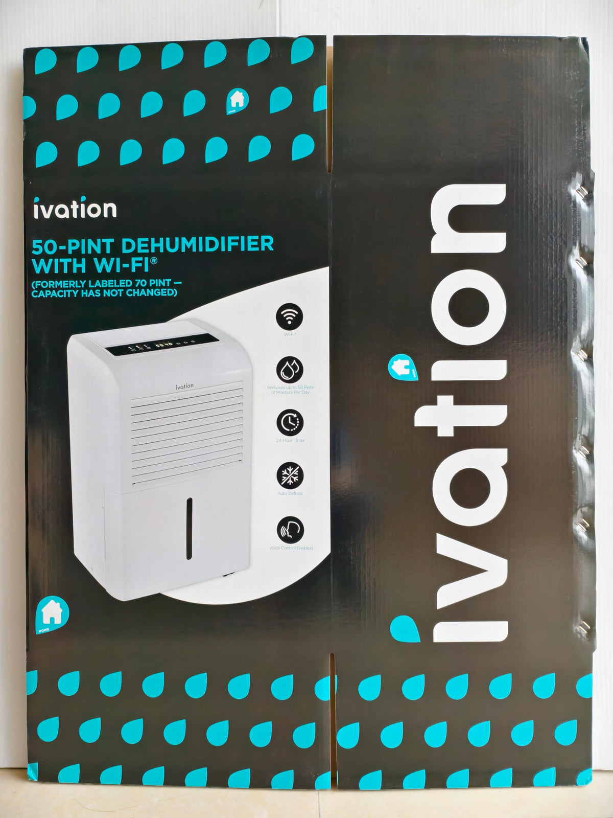 50 Pint Smart Wi-Fi Dehumidifier with Hose A30951