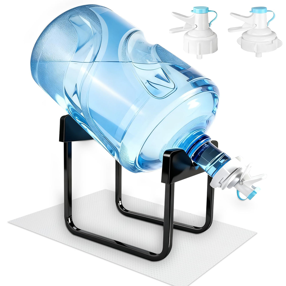 Water Dispenser Stand with 2 Faucets for 5-Gallon Buckets V664083