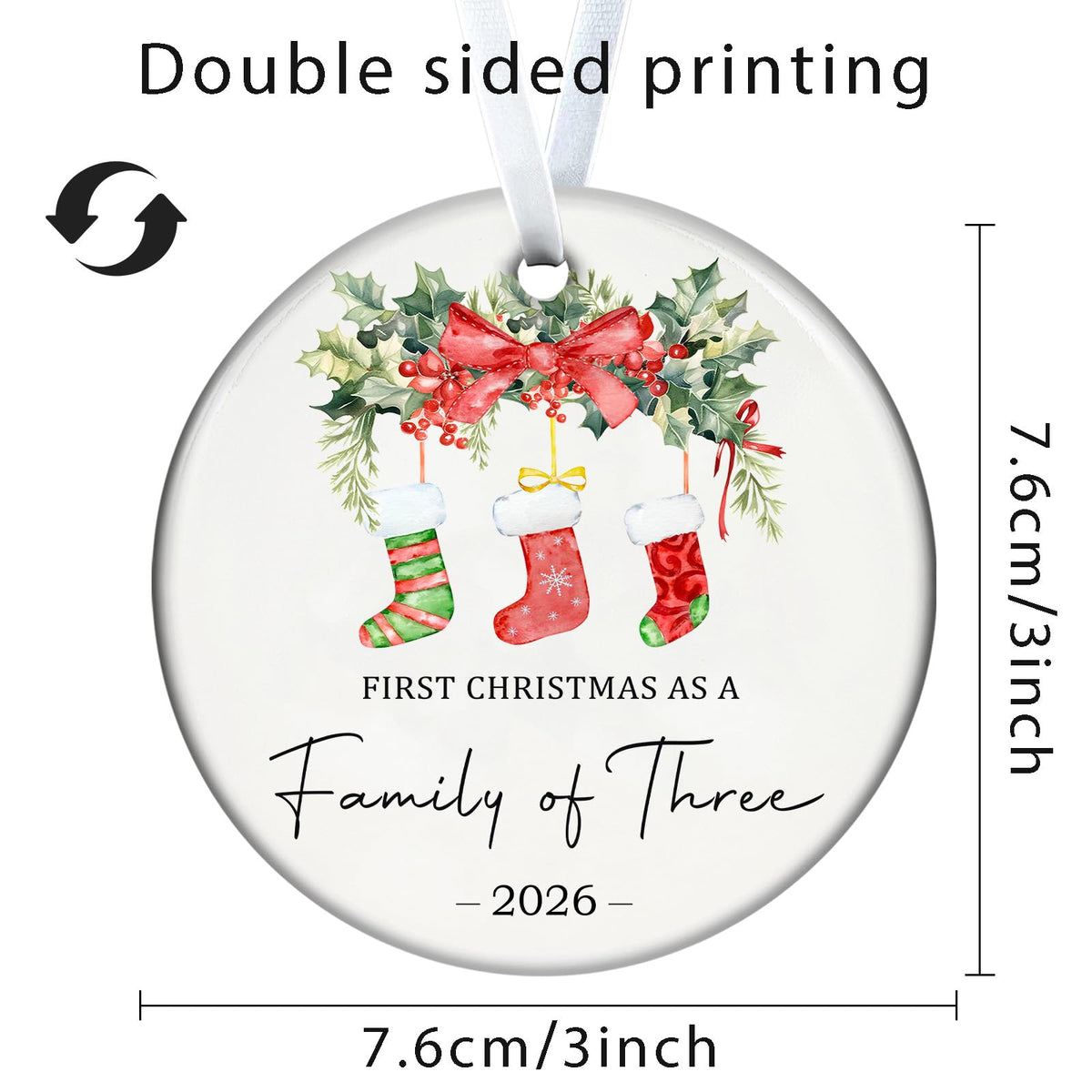 Baby First Christmas Ornaments 2026 E833