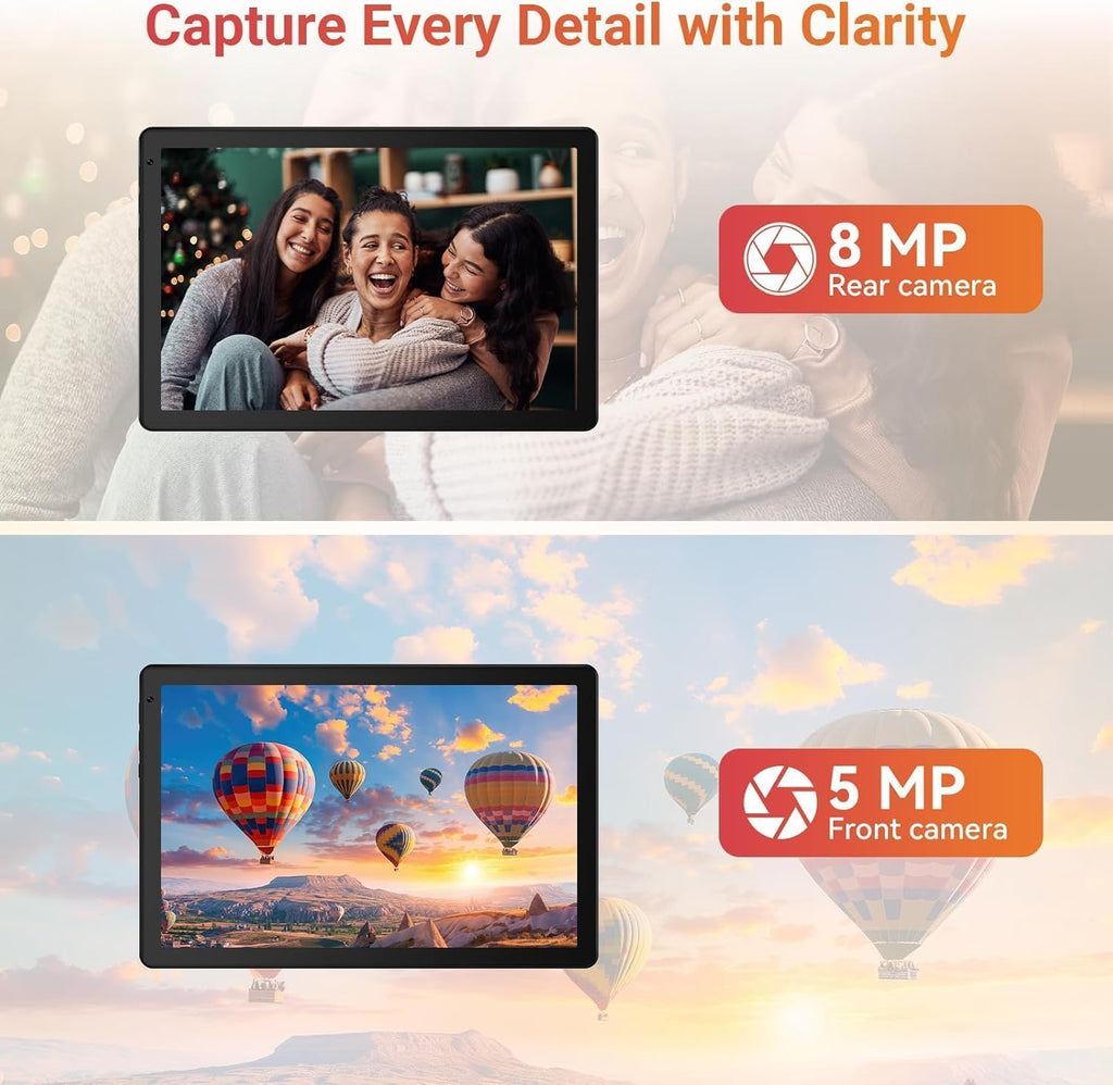 10.1" Android 16 Tablet Octa-core 36GB+128GB Dual Camera E324