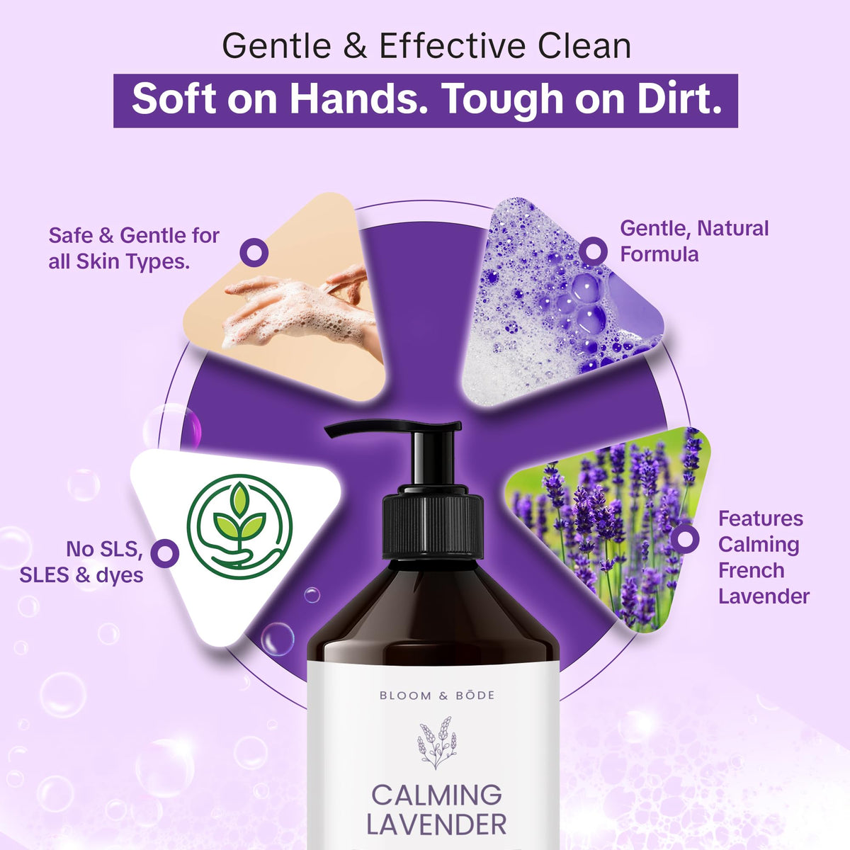 Liquid Hand Soap Refill With Essential Oils, Lavender Scent, 33.8 fl oz A528