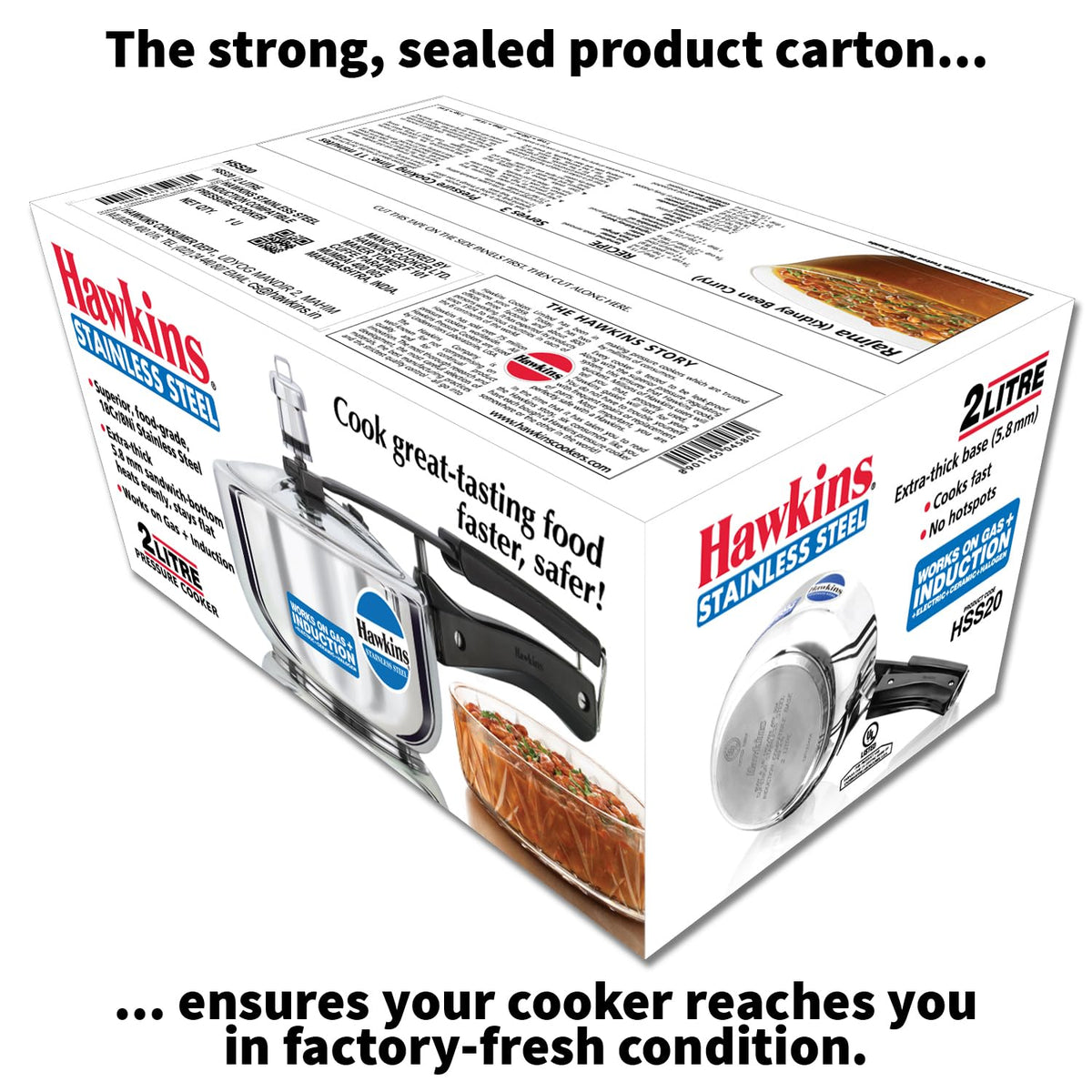 2 Litre Pressure Cooker E60958
