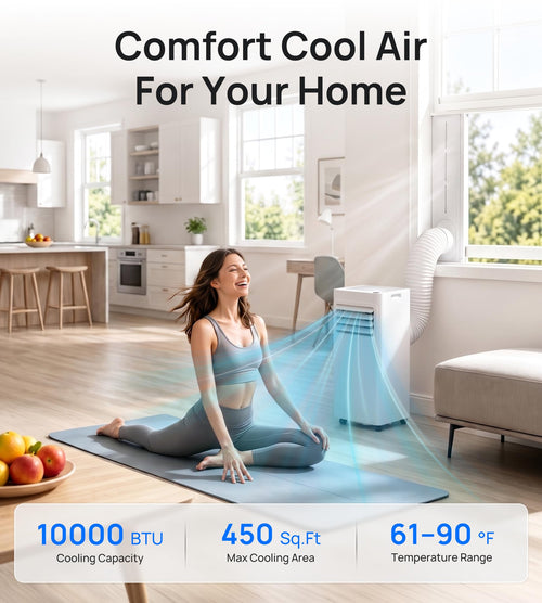 10,000 BTU 4-in-1 Portable Air Conditioner U282935