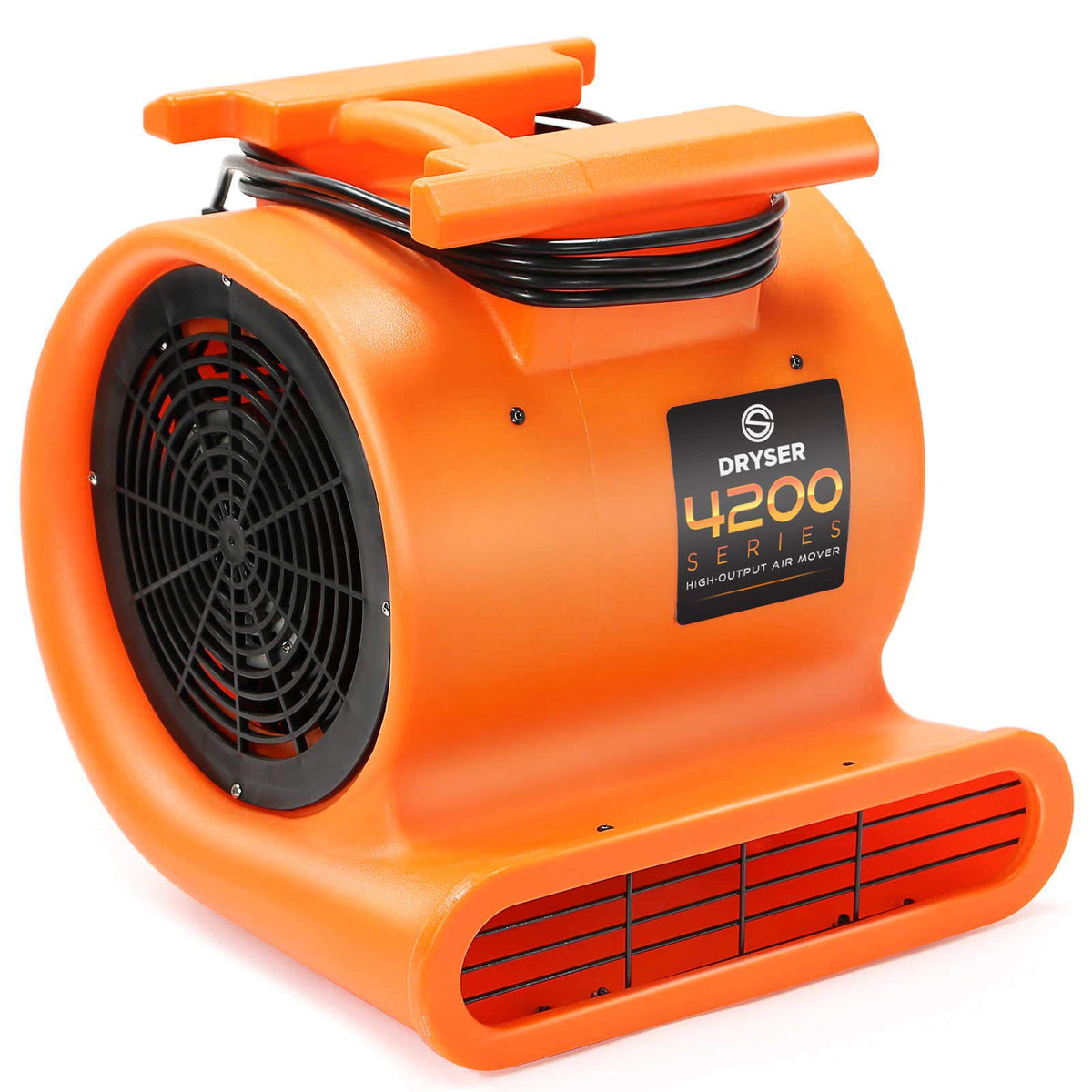 6pk 3 Speed 1 HP Orange Stackable Air Mover Floor Fan R45189
