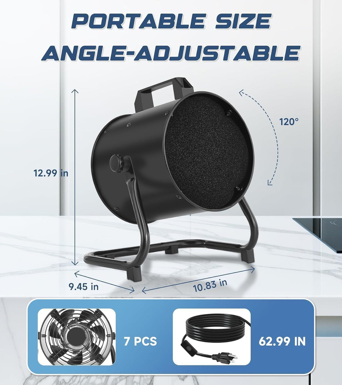 8'' Portable Range Hood with Switch U86018