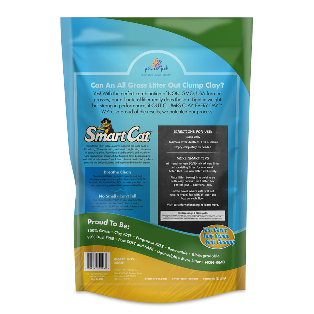 All Natural Clumping Cat Litter, 20 Pound, Unscented, Lightweight N914