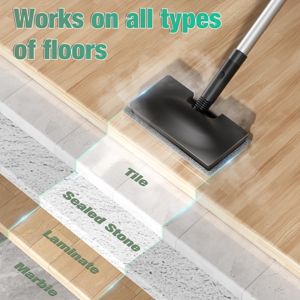 11-in-1 Detachable Handheld Steam Mop A892526