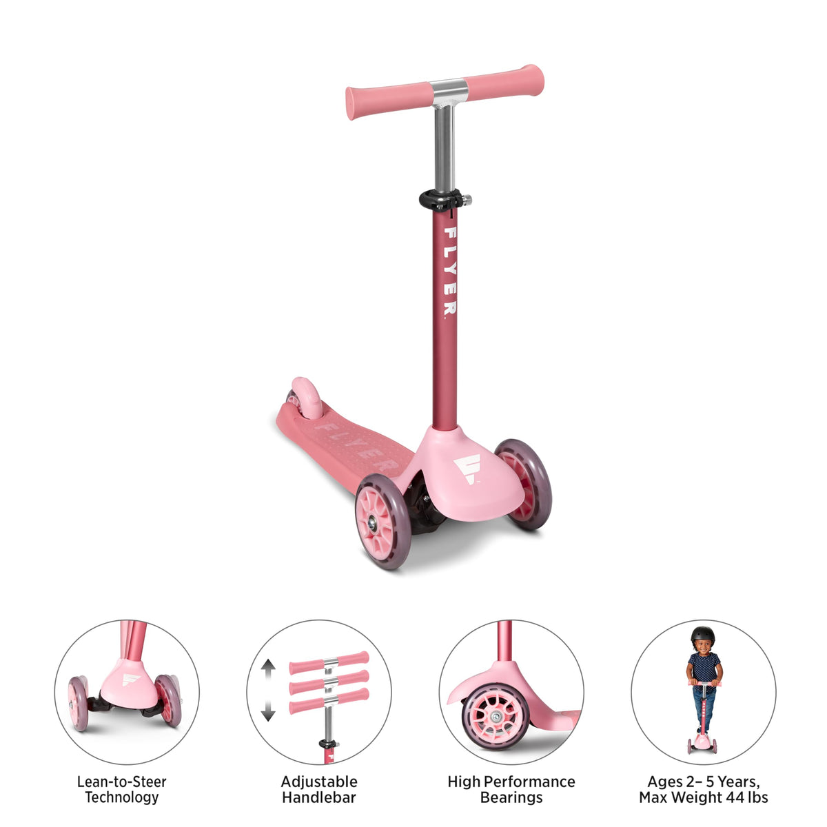Pink Toddler Scooter P643