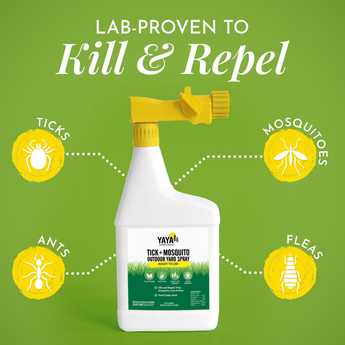 Tick + Mosquito Killer Yard Spray 32 oz I98184