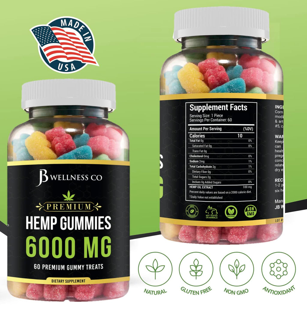 Hemp Gummies with Hemp Oil 2-Pack Q156804