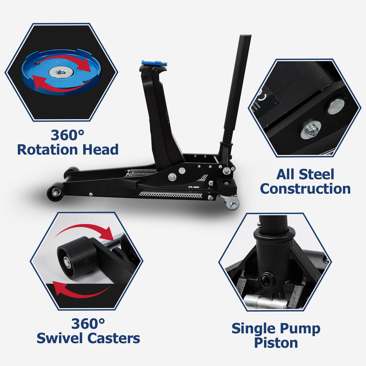 3 Ton Aluminum and Steel Floor Jack G4766